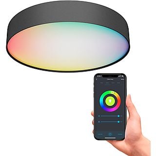 CALEX Slimme Plafondlamp 40 cm - RGB en CCT - Zwart