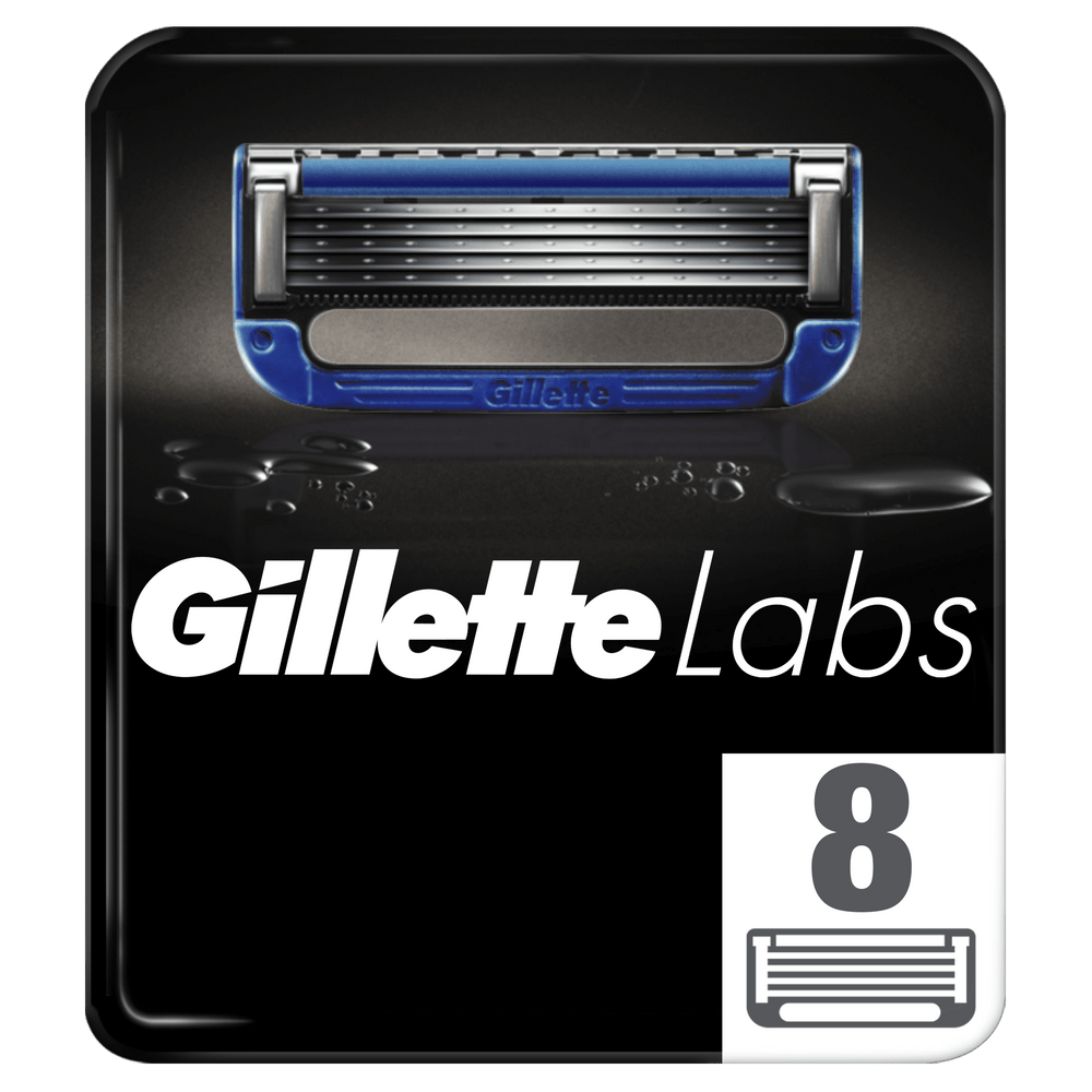 Recambio para afeitadora - Gillette 8 uds GilletteLabs, Para afeitadora Gillette Heated Razor, Inox