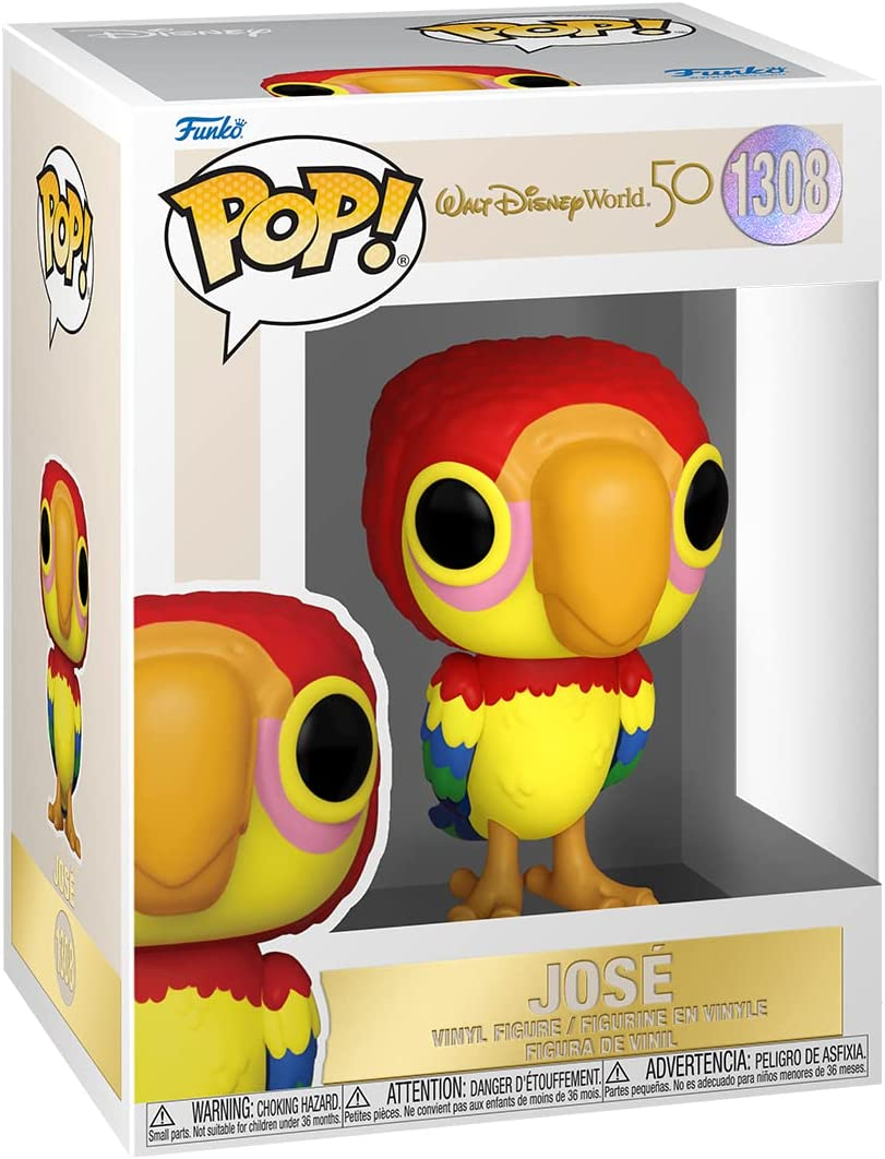 Caja Funko Pop con la figura del loro José y el logo de Disney World.