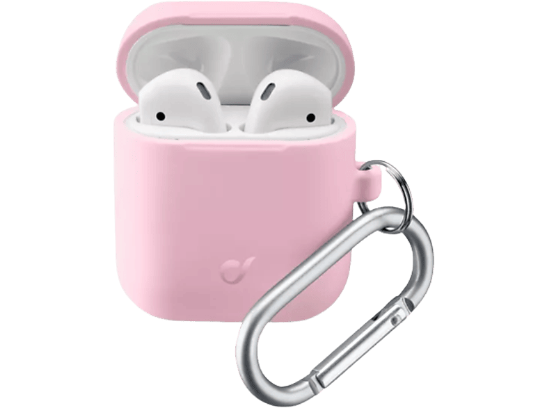 Funda Airpods  CellularLine BOUNCEAIRPODSP, Silicona, Rosa