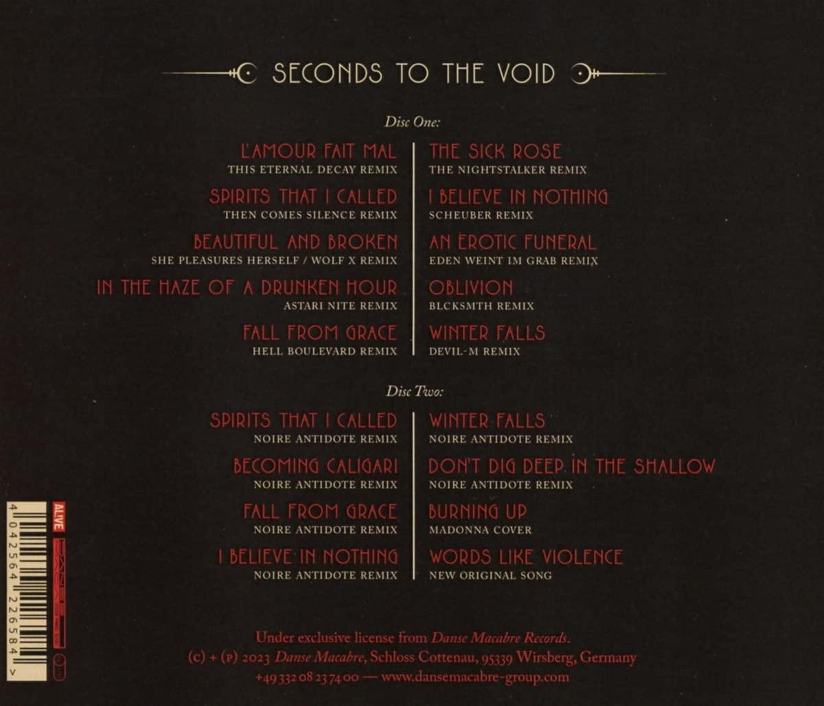 Albumcover mit verschiedenen Songtiteln und Text.