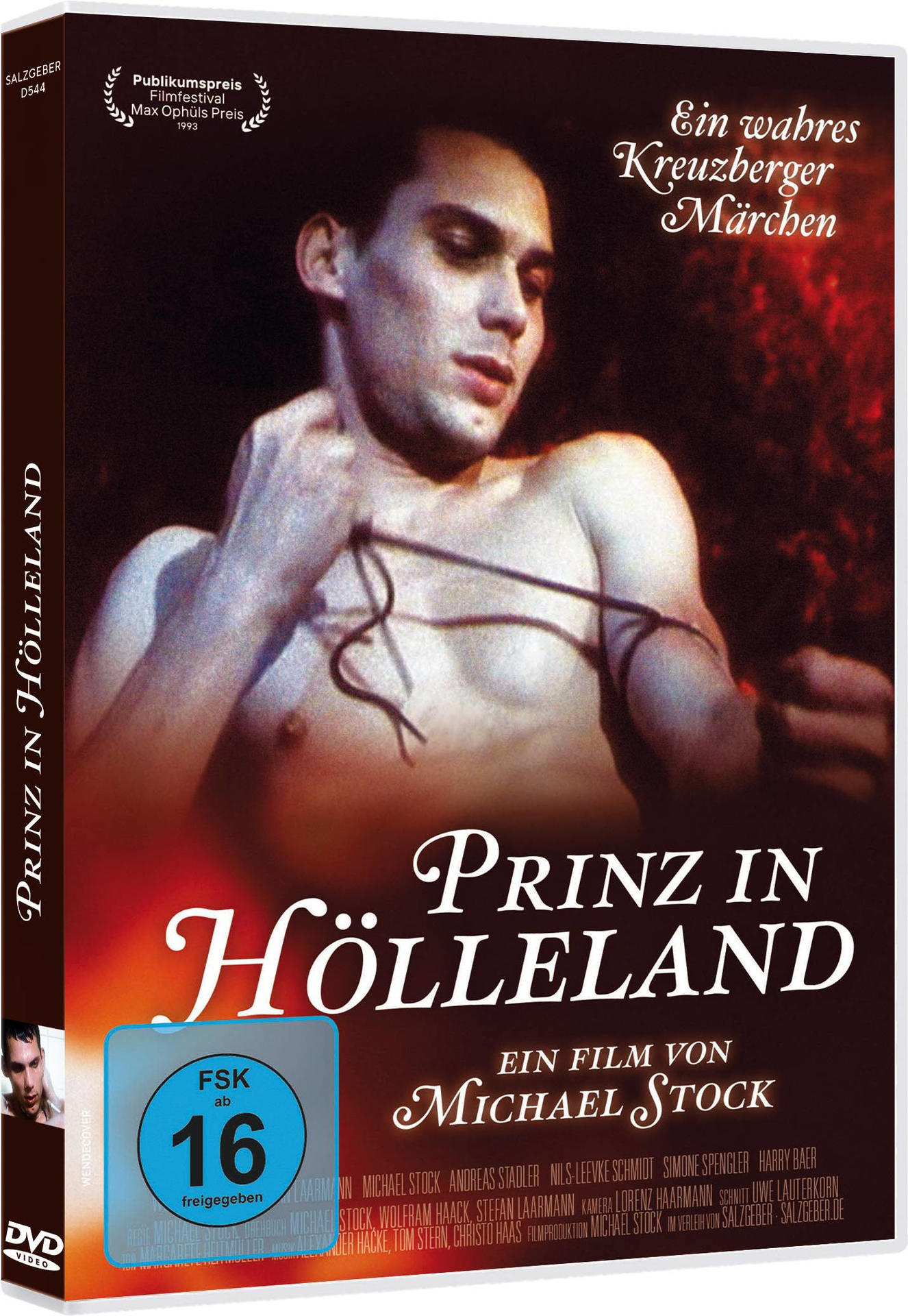 DVD-Hülle des Films 'Prinz in Hölleland'. Ein Mann steht im Mittelpunkt.