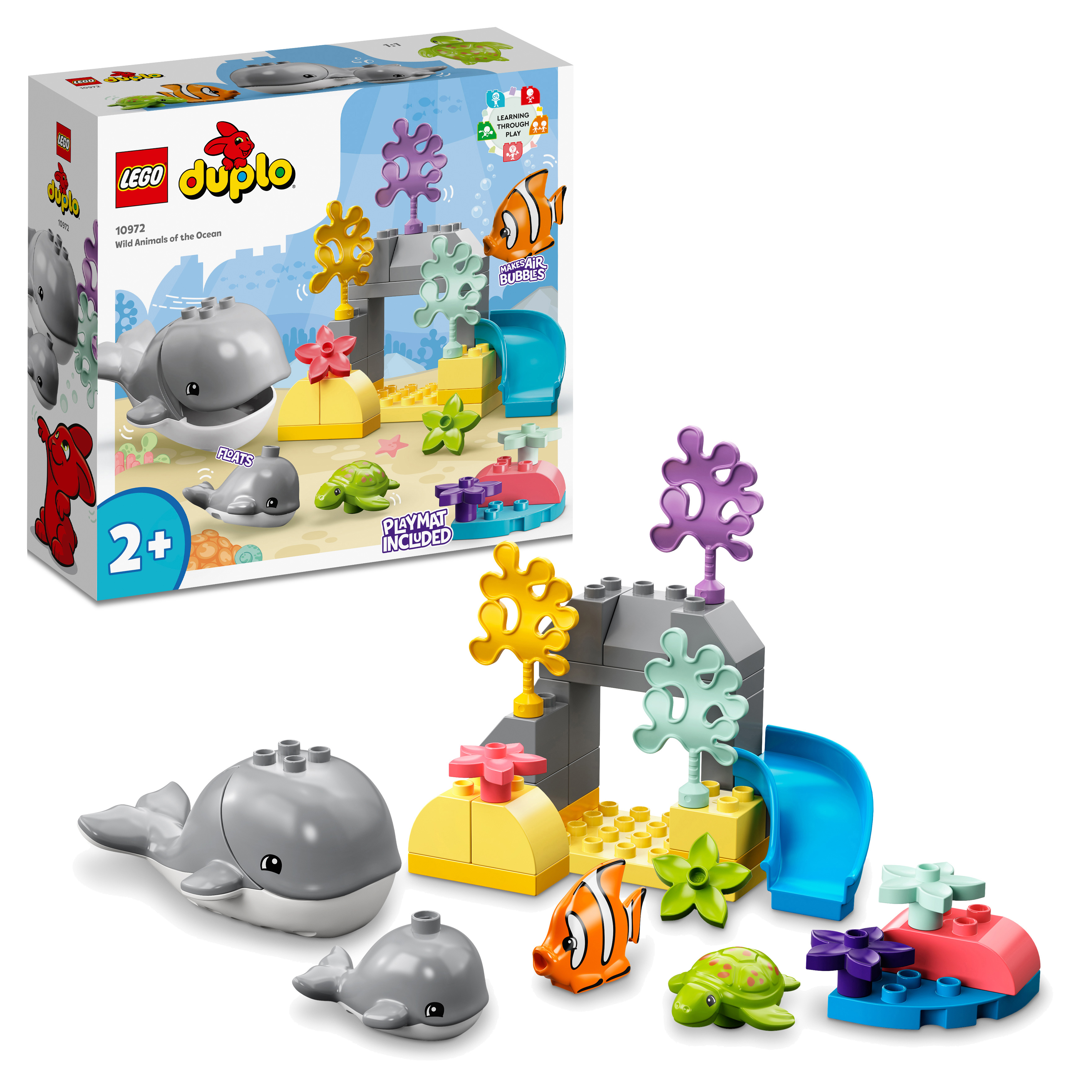 LEGO DUPLO 10972 Wilde Tiere des Ozeans Bausatz, Mehrfarbig