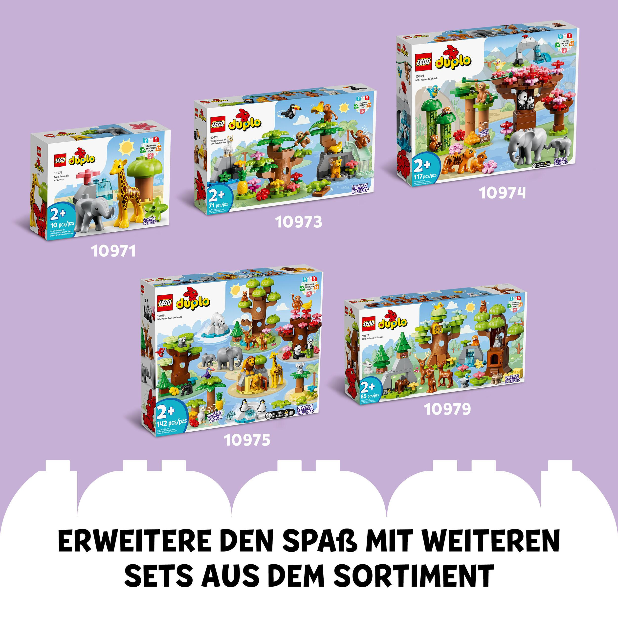 LEGO DUPLO 10972 Wilde Tiere des Ozeans Bausatz, Mehrfarbig