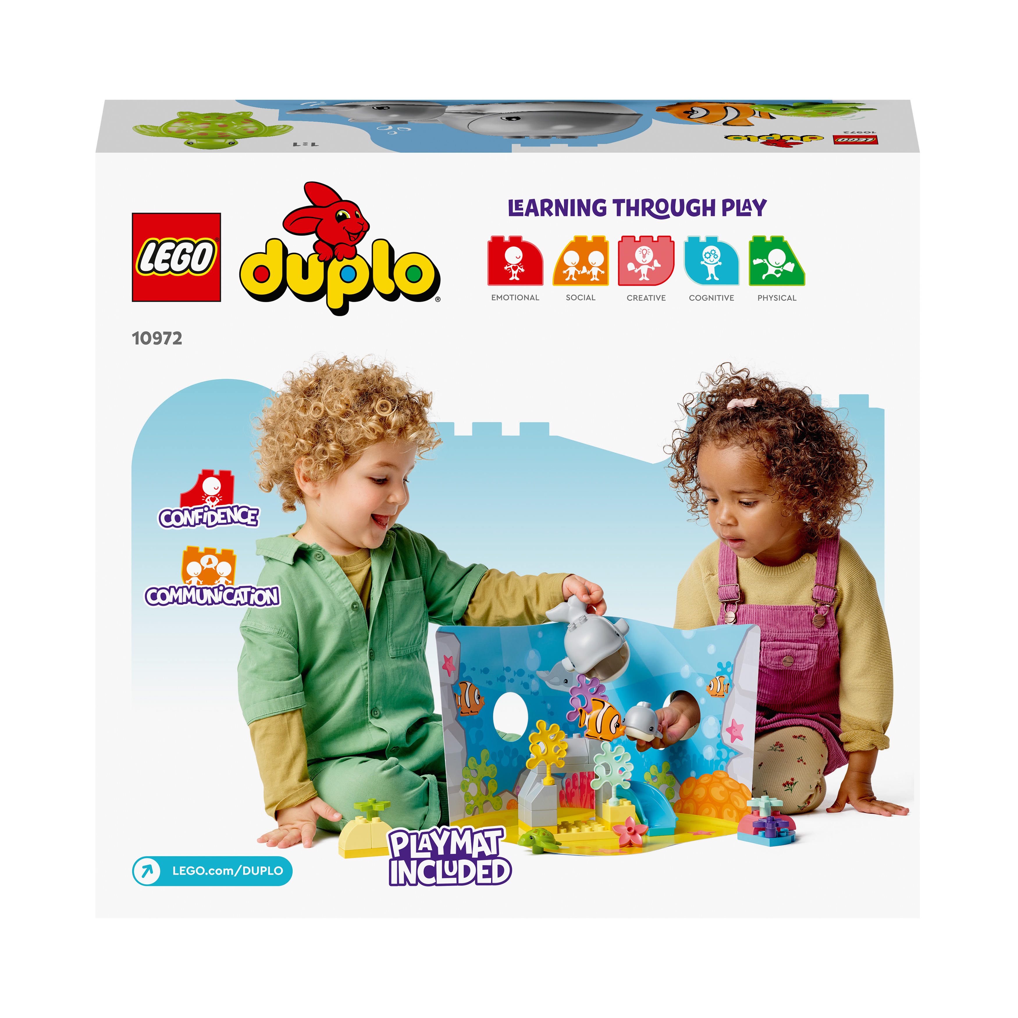 LEGO DUPLO 10972 Wilde Tiere des Ozeans Bausatz, Mehrfarbig