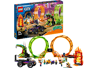 LEGO City Stuntz 60339 Stuntshow-Doppellooping Bausatz, Mehrfarbig
