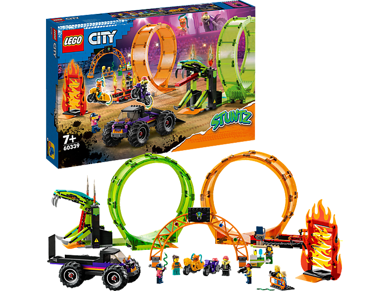 60339 Stuntz Mehrfarbig City Stuntshow-Doppellooping LEGO Bausatz,