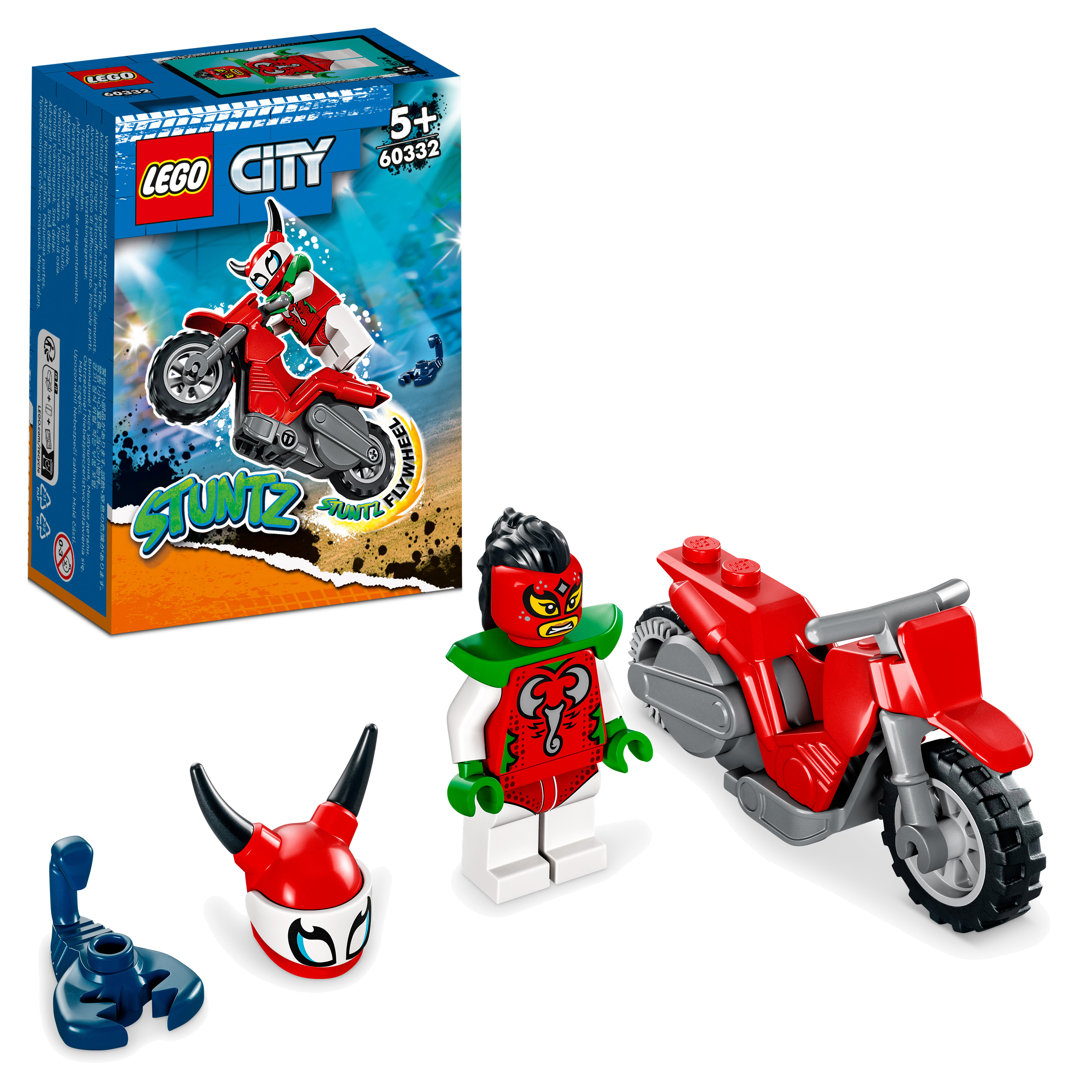 Bausatz, Mehrfarbig LEGO 60332 Skorpion-Stuntbike Stuntz City