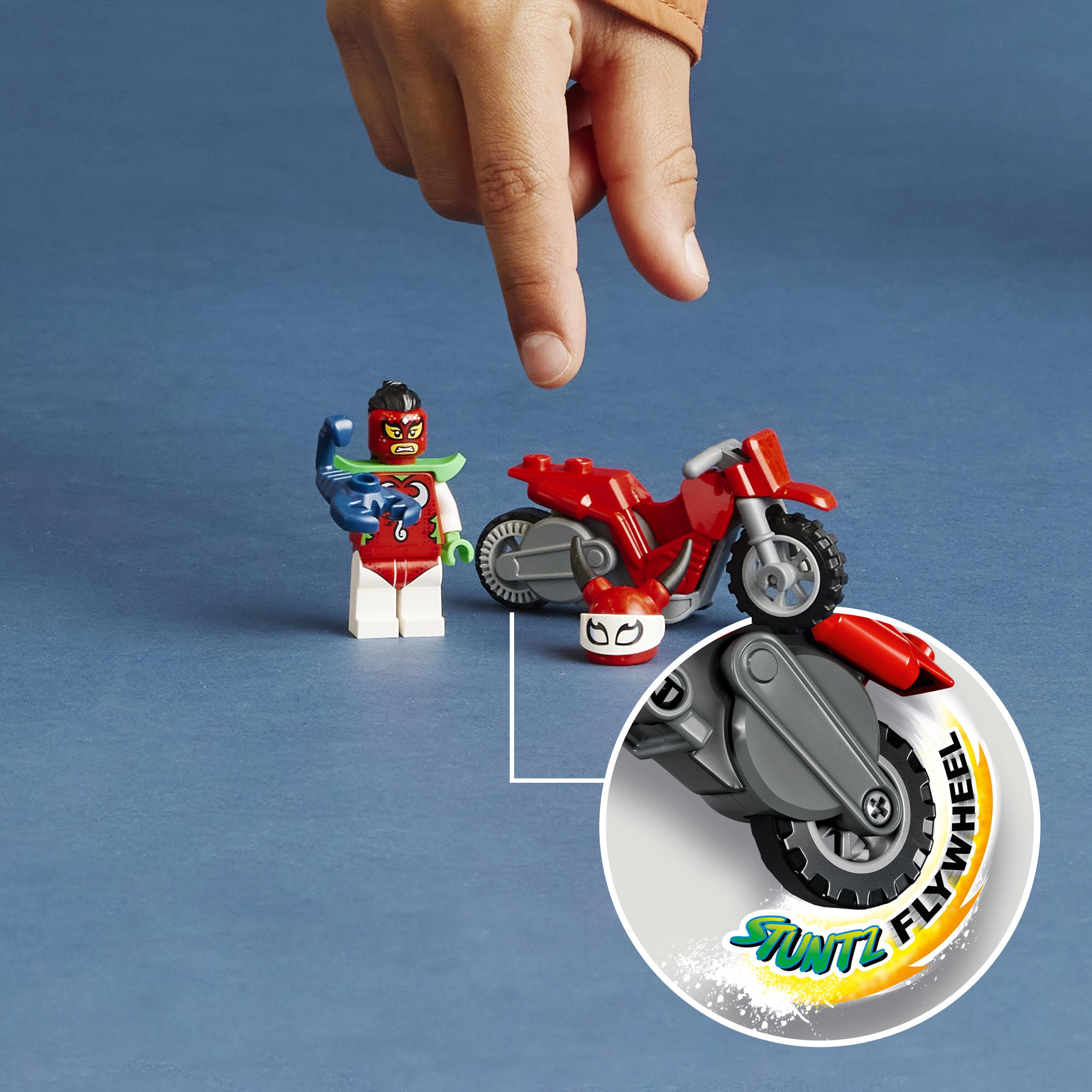 Skorpion-Stuntbike Bausatz, LEGO City Stuntz Mehrfarbig 60332