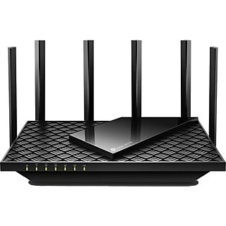 Router WiFi - TP-Link Archer AXE75, 5400 Mbps, MU-MIMO, 6 antenas, Compatible con Alexa, Negro
