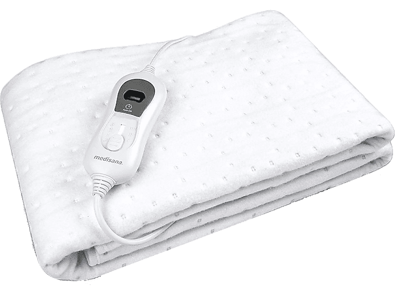 REACONDICIONADO Seminuevo Muy bueno Manta eléctrica - Medisana HU 666, 60 W, 3 niveles de temperatura, Termostato, Textiles Oeko®, Blanco