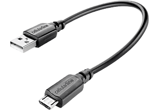 Cable adaptador micro USB a USB - CellularLine, negro