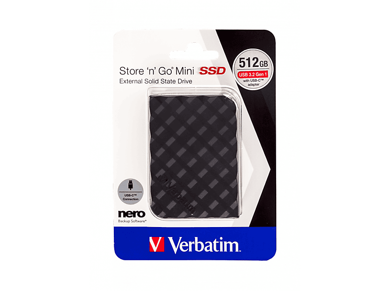 VERBATIM Store´N Go USB 3.2 Gen 1 512GB Mini SSD Siyah_2