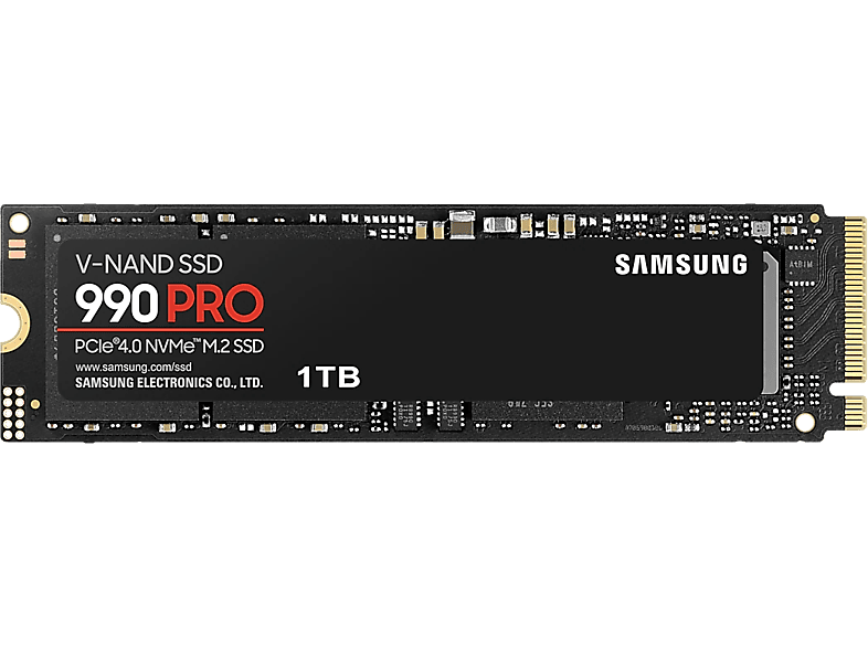 SAMSUNG Interne SSD-schijf 1 TB 990 Pro PCIe 4.0 NVMe M.2 (MZ-V9P1T0BW)