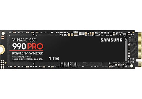 SAMSUNG Interne SSD-schijf 1 TB 990 Pro PCIe 4.0 NVMe M.2 (MZ-V9P1T0BW)