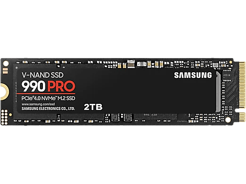 SAMSUNG Interne SSD-schijf 2 TB 990 Pro PCIe 4.0 NVMe M.2 (MZ-V9P2T0BW)