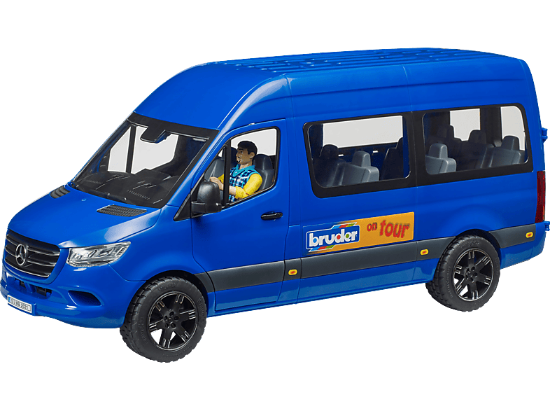 Fahrer mit Sprinter MB BRUDER 02681 Transfer Blau Spielzeugauto