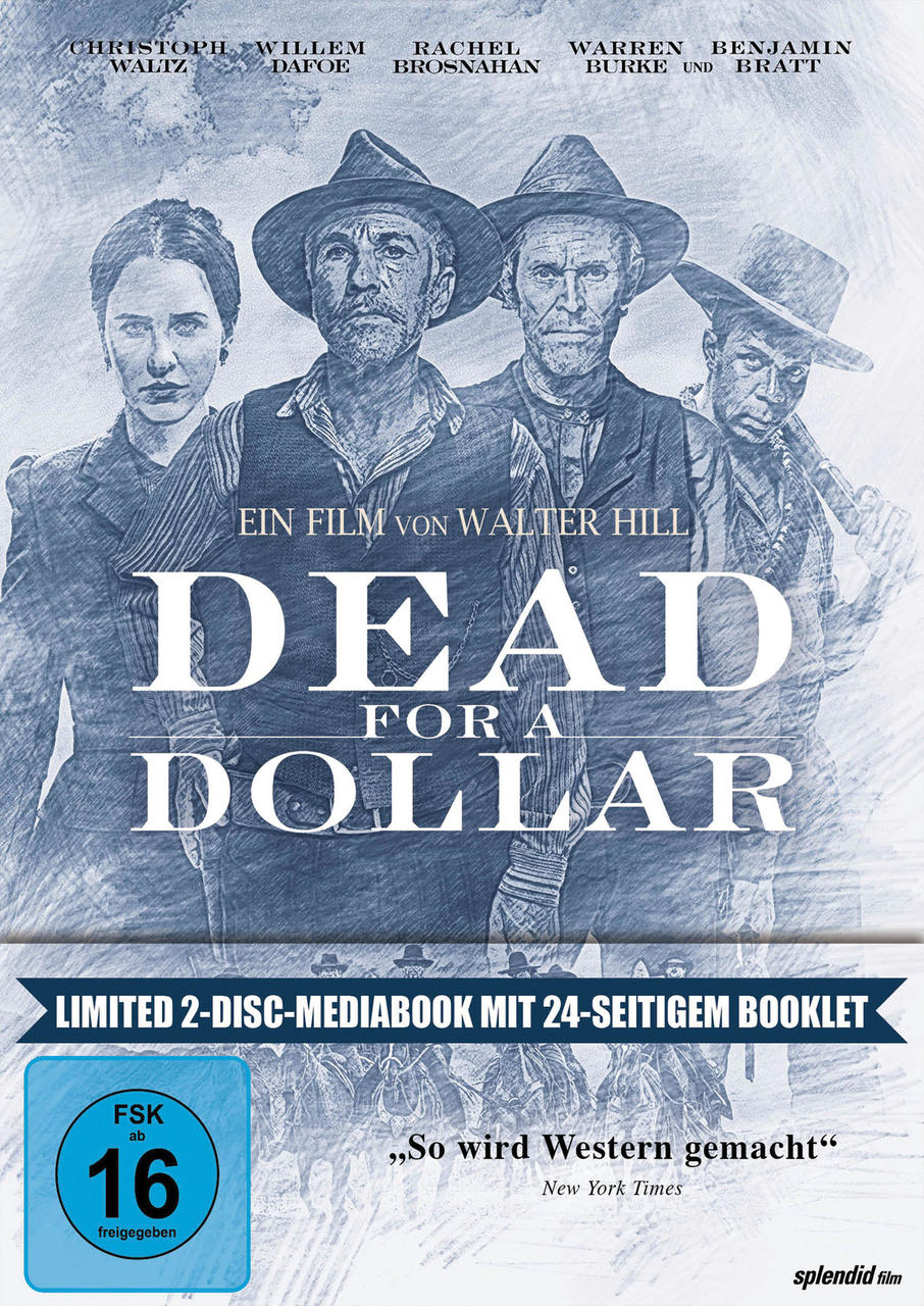 Filmcover mit vier Personen. Titel: Dead for a Dollar. Das Cover ist blau getönt.
