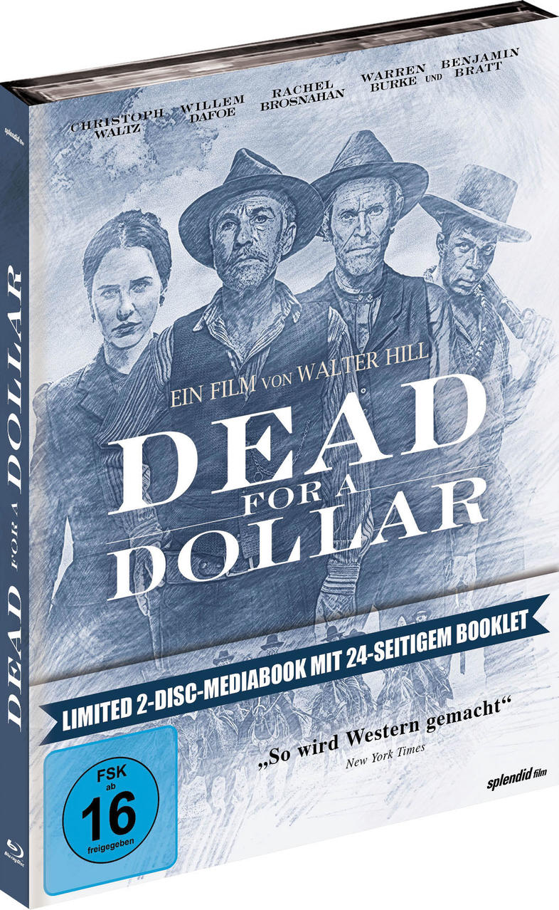 DVD-Box des Films "Dead for a Dollar" mit Schauspielern und Text auf blauem Hintergrund.