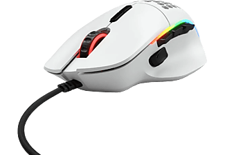 GLORIOUS PC GAMING RACE Model I - Souris de jeu, Filaire, Optique avec diodes électroluminescentes, 19000 dpi, Mat White