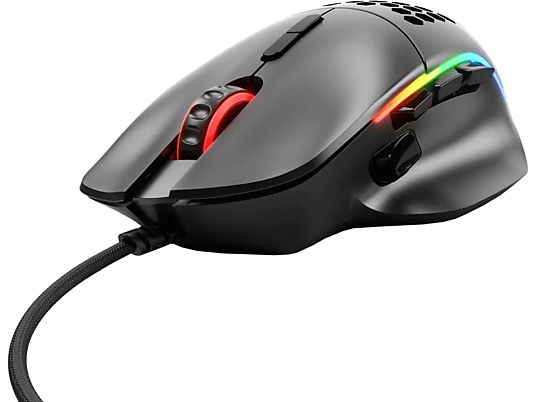 GLORIOUS PC GAMING RACE Model I - Mouse per gaming, Connessione con cavo, Ottica con LED, 19000 dpi, Nero opaco