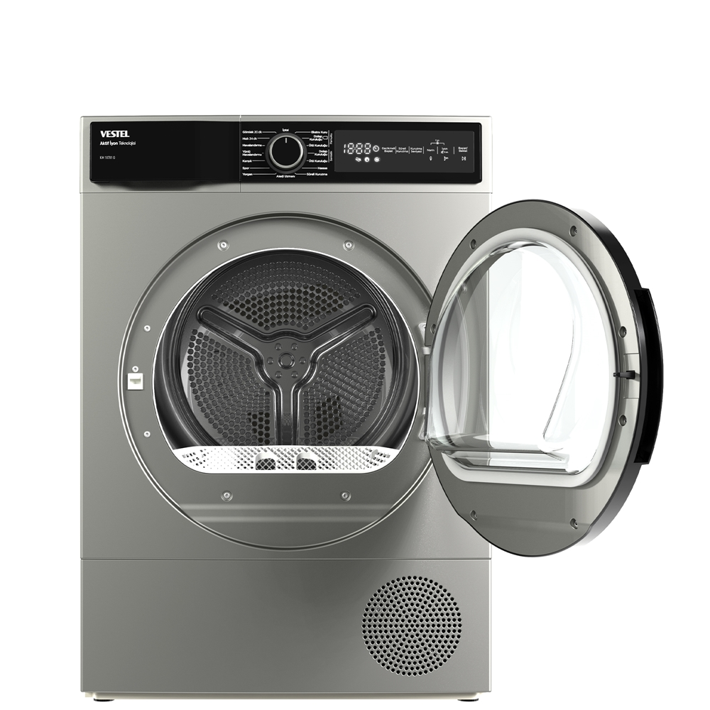 VESTEL KM 10701 G A++ Enerji Sınıfı 10kg Kurutma Makinesi Gri