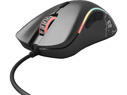 GLORIOUS PC GAMING RACE Model D- - Souris de jeu, Filaire, Optique avec diodes électroluminescentes, 12000 dpi, Noir mat