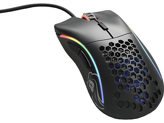 GLORIOUS PC GAMING RACE Model D- - Souris de jeu, Filaire, Optique avec diodes électroluminescentes, 12000 dpi, Noir mat