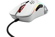 GLORIOUS PC GAMING RACE Model D- - Gaming Maus, Kabelgebunden, Optisch mit Leuchtdioden, 12000 dpi, Matte White