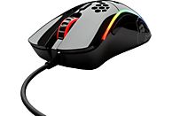 GLORIOUS PC GAMING RACE Model D- - Gaming Maus, Kabelgebunden, Optisch mit Leuchtdioden, 12000 dpi, Glossy Black