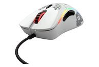 GLORIOUS PC GAMING RACE Model D- - Gaming Maus, Kabelgebunden, Optisch mit Leuchtdioden, 12000 dpi, Glossy White