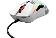 GLORIOUS PC GAMING RACE Model D- - Mouse per gaming, Connessione con cavo, Ottica con LED, 12000 dpi, Glossy White