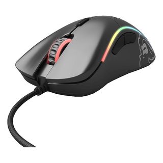 GLORIOUS PC GAMING RACE Model D - Mouse per gaming, Connessione con cavo, Ottica con LED, 12000 dpi, Nero opaco