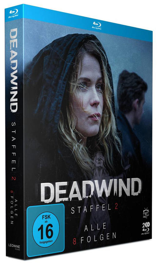 Box-Set von 'Deadwind' Staffel 2 Blu-ray mit einer Frau auf dem Cover.