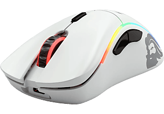 GLORIOUS PC GAMING RACE Model D (Wireless) - Souris de jeu, Sans fil, Optique avec diodes électroluminescentes, 19000 dpi, Mat White