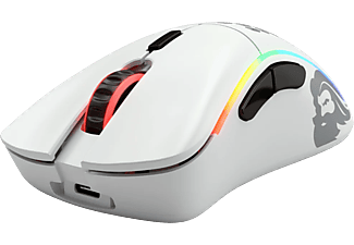 GLORIOUS PC GAMING RACE Model D- (Wireless) - Souris de jeu, Sans fil, Optique avec diodes électroluminescentes, 19000 dpi, Mat White