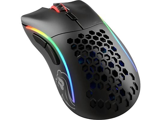 GLORIOUS PC GAMING RACE Model D- (Wireless) - Souris de jeu, Sans fil, Optique avec diodes électroluminescentes, 19000 dpi, Noir mat