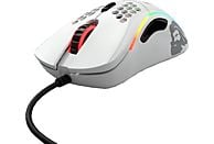 GLORIOUS PC GAMING RACE Model D - Gaming Maus, Kabelgebunden, Optisch mit Leuchtdioden, 12000 dpi, Glossy White