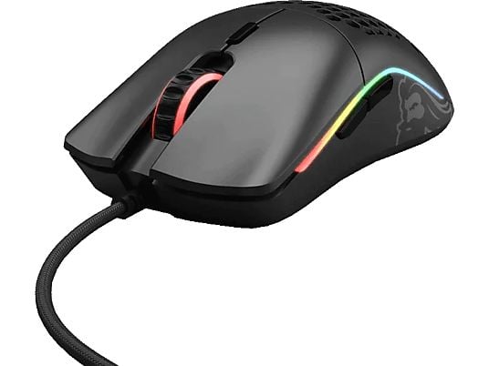 GLORIOUS PC GAMING RACE Model O- - Mouse per gaming, Connessione con cavo, Ottica con LED, 12000 dpi, Nero opaco