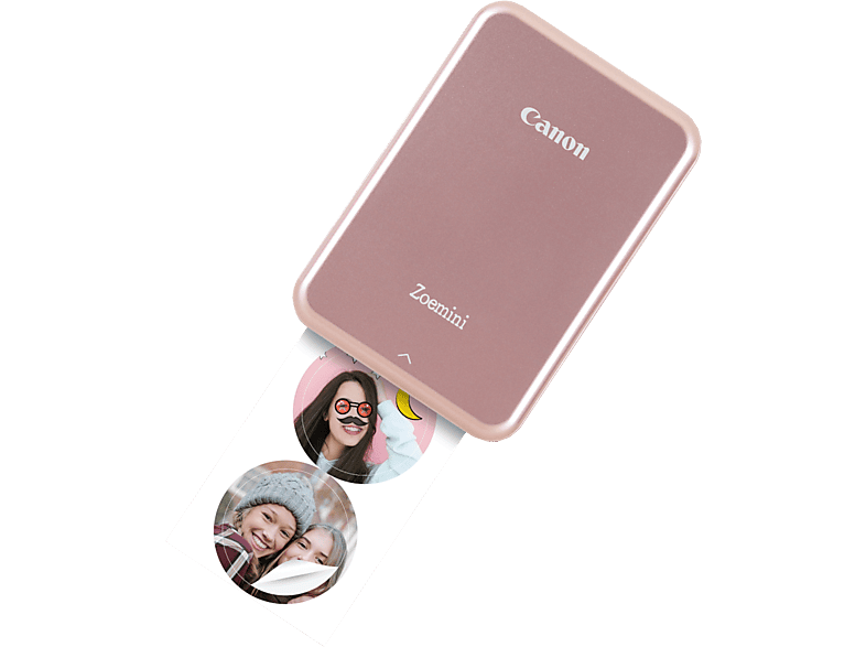 CANON Draagbare fotoprinter Zoemini 2 Pink/Gold + Draagtas & Sticker papier (5452C003AA)