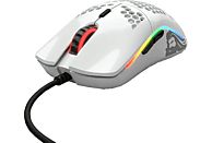 GLORIOUS PC GAMING RACE Model O- - Mouse per gaming, Connessione con cavo, Ottica con LED, 12000 dpi, Glossy White