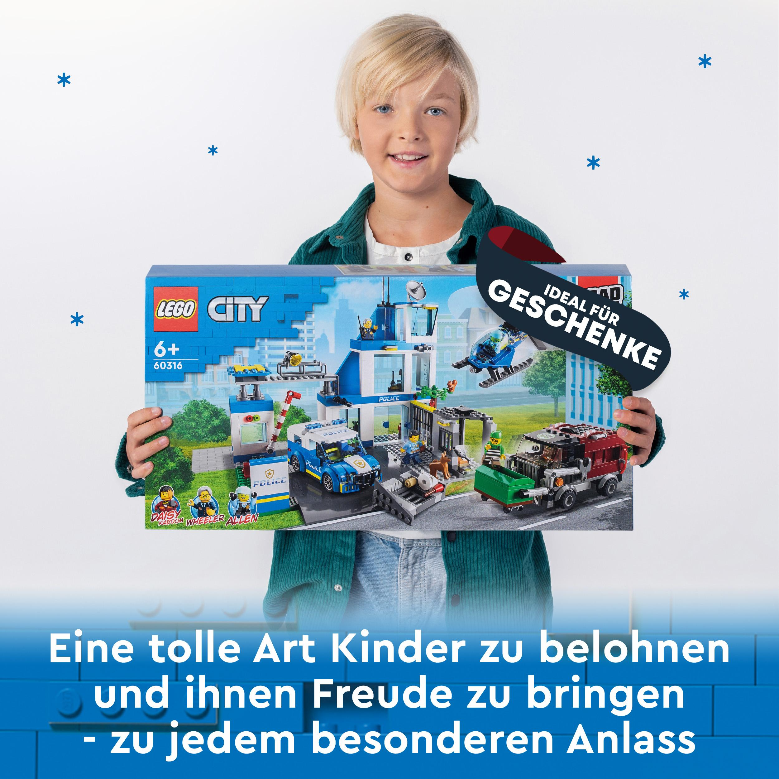 LEGO City 60316 Mehrfarbig Bausatz, Polizeistation