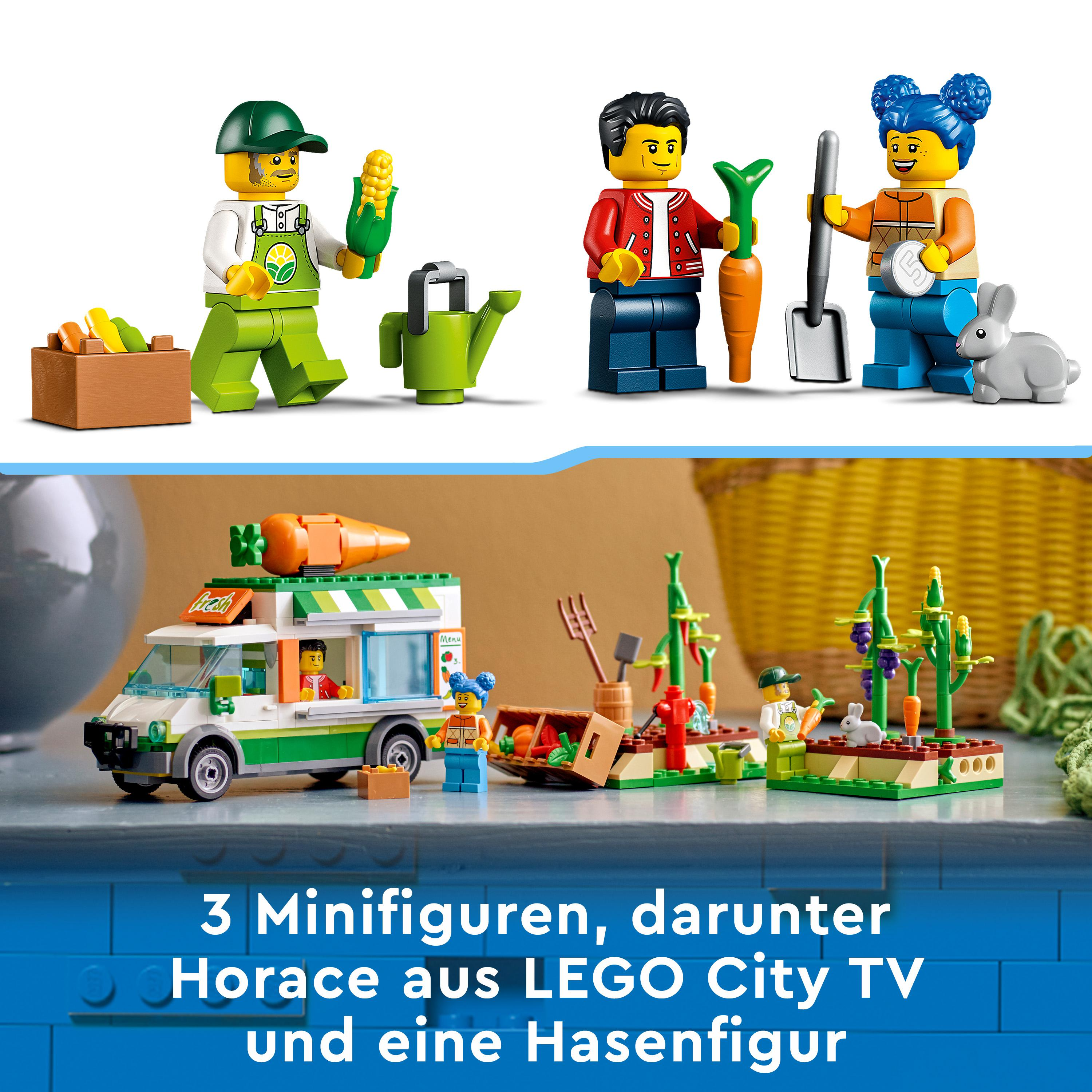 LEGO City 60345 Gemüse-Lieferwagen Bausatz, Mehrfarbig