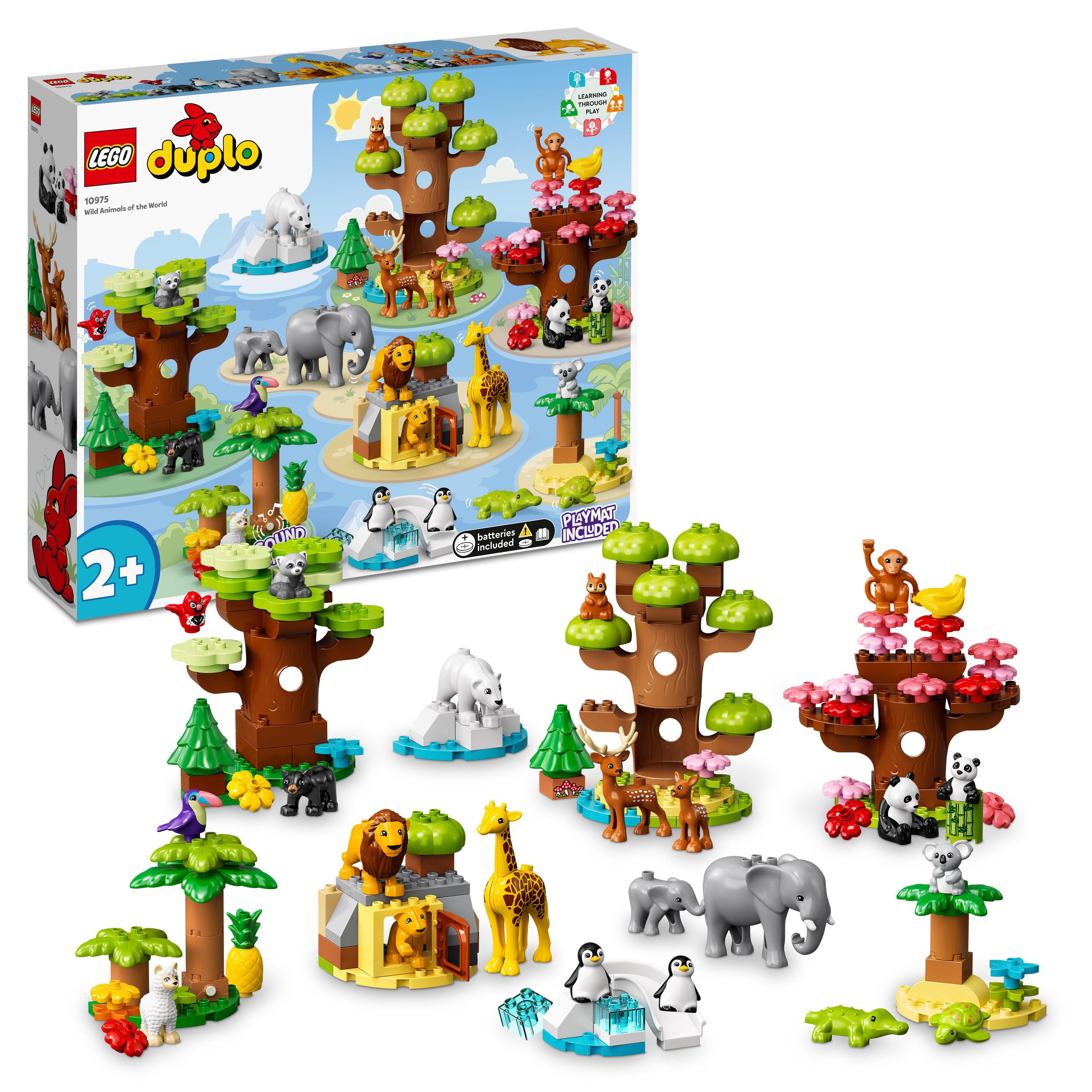 DUPLO Tiere 10975 Mehrfarbig LEGO Bausatz, Wilde Welt der