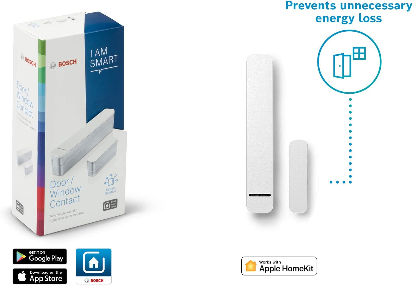 Dispositivo apertura de puertas - Bosch Door Window Contact, Antirrobos, Bosch Smart Home, Blanco
