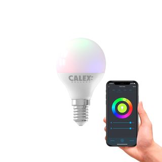 CALEX Slimme Ledlamp - P45 - E14 - 4.9W - RGB en CCT