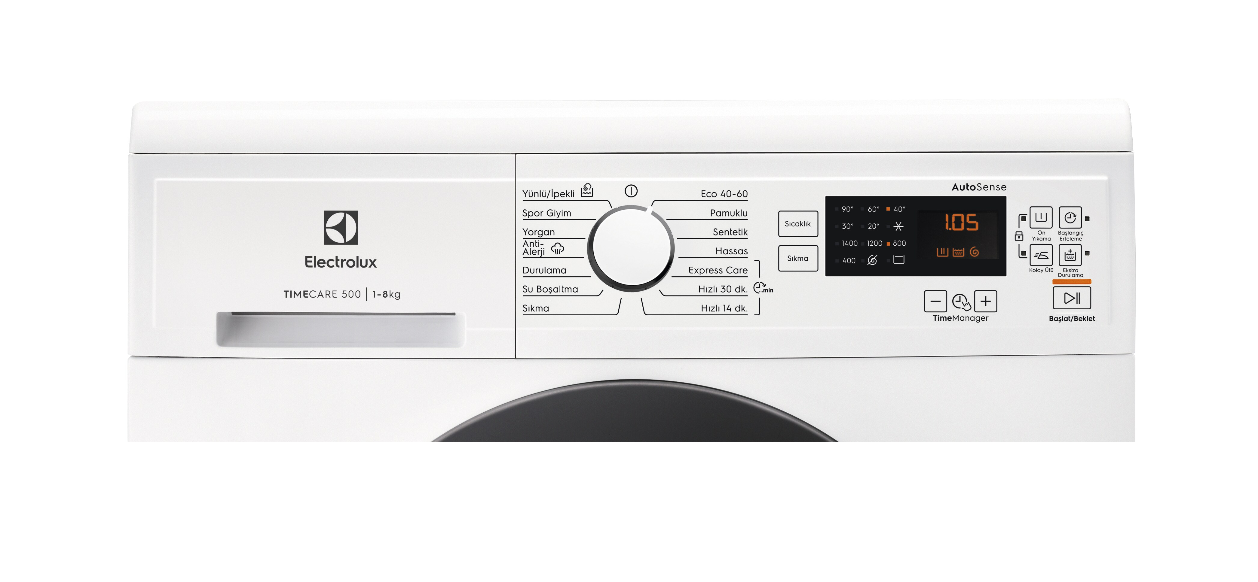 ELECTROLUX EW2FN448ST A Enerji Sınıfı 8kg 1400 Devir Çamaşır Makinesi Beyaz