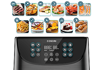 COSORI Premium 5.5L Air Fryer Fritöz Siyah_6