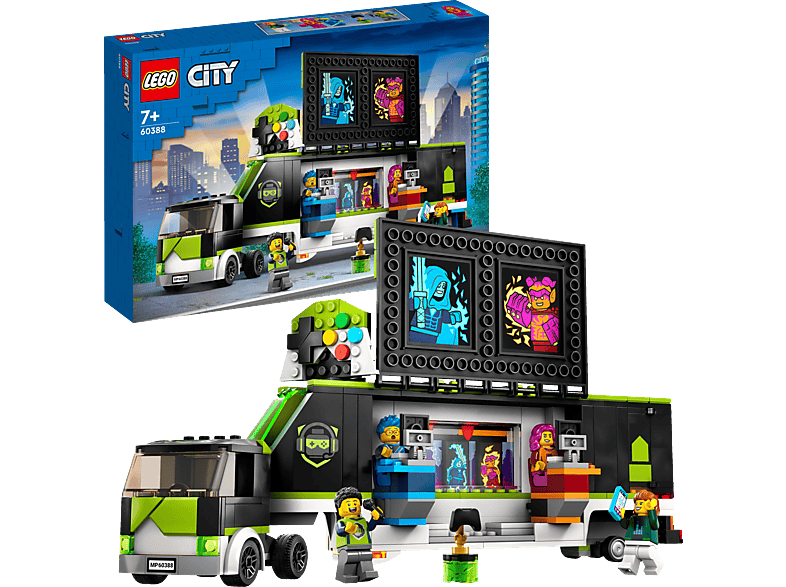 LEGO City 60388 Gaming Turnier Truck Bausatz, Mehrfarbig