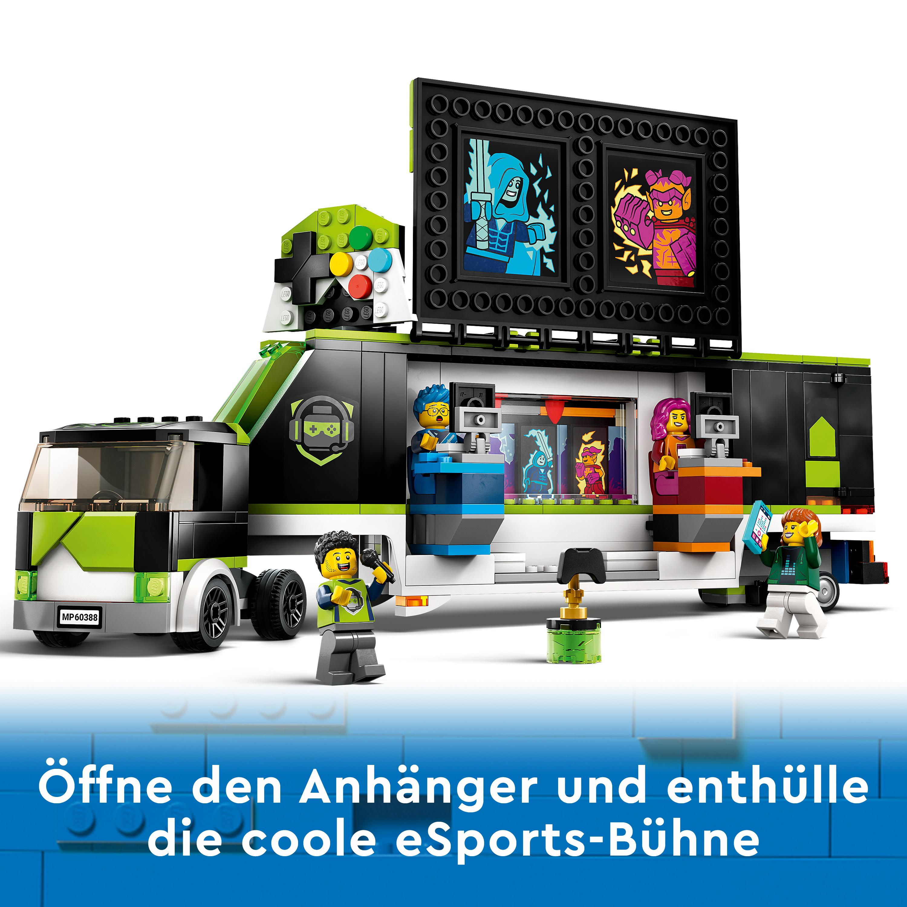 LEGO City 60388 Gaming Turnier Bausatz, Truck Mehrfarbig